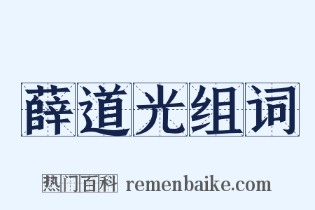 薛道光组词是什么意思的图片